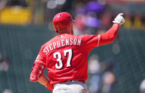 Stephenson goes deep twice, Reds weather 3-homer game from Goodman in 9-6 win over Rockies